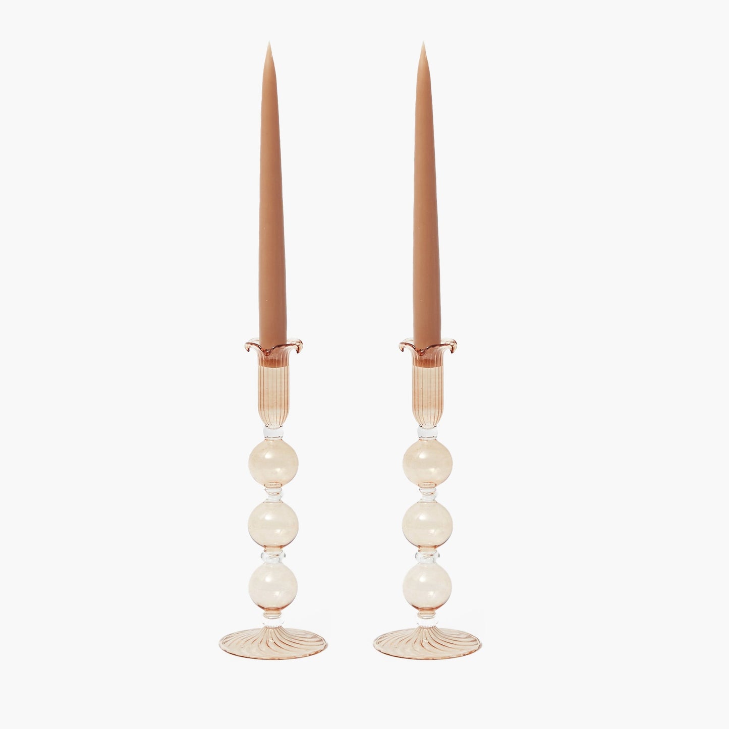 Chestnut Eden Candle Holders (Pair)