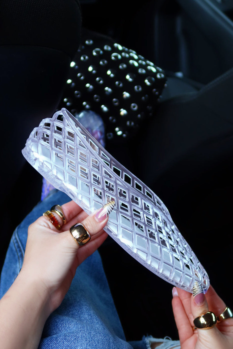 Layla Jelli Flats - Clear