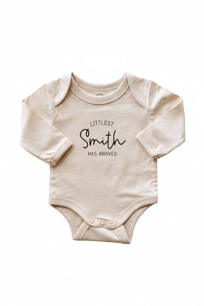 Personalized Long Sleeve Graphic Bodysuits | Natural