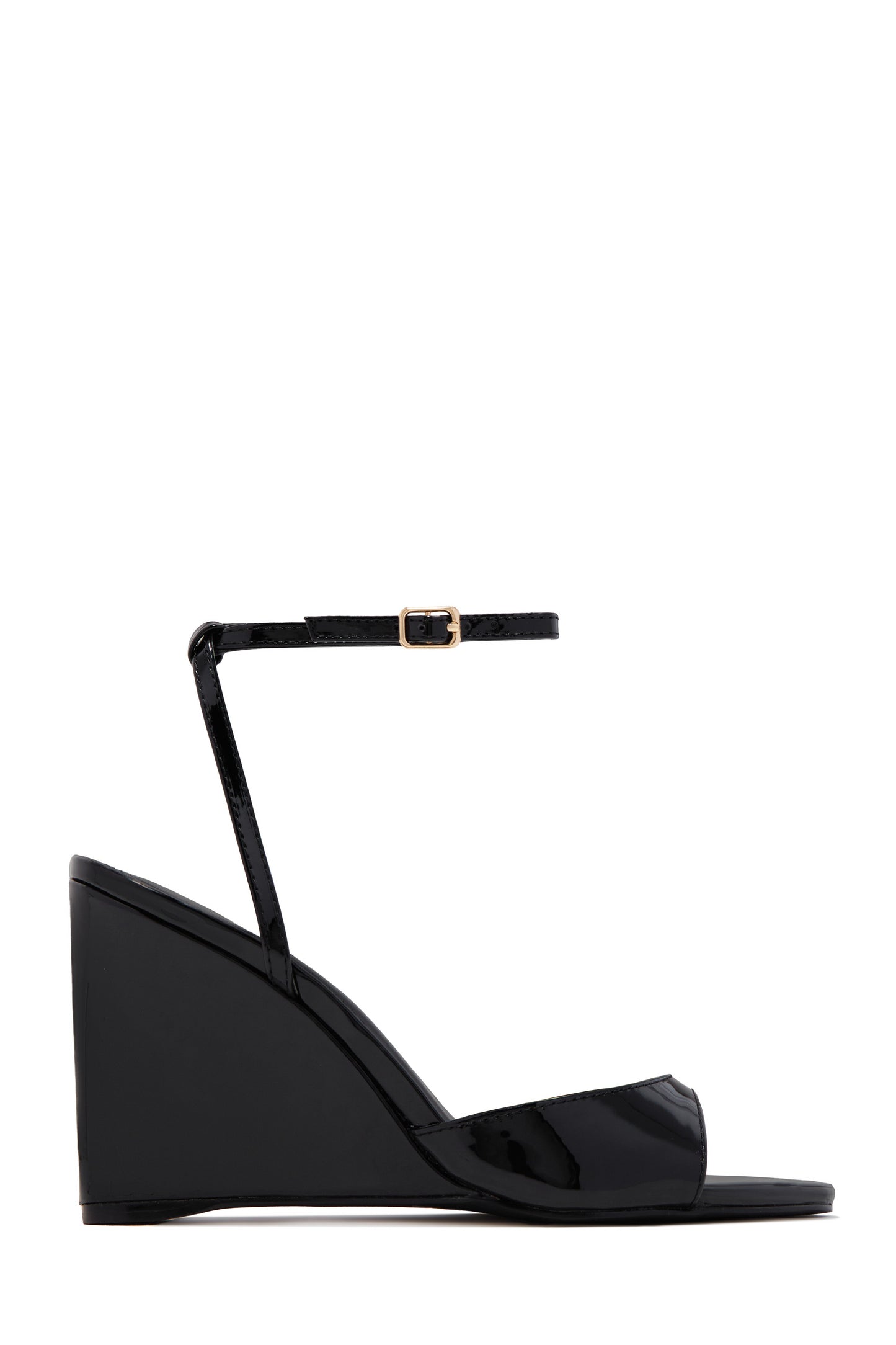 Kaia Single Sole Wedge Heels - Black