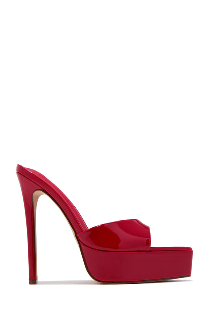 Stassi Platform Heels - Red