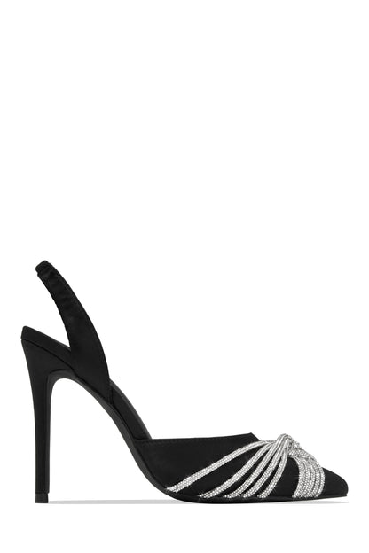 Her World Embellished High Heel Pumps - Silver