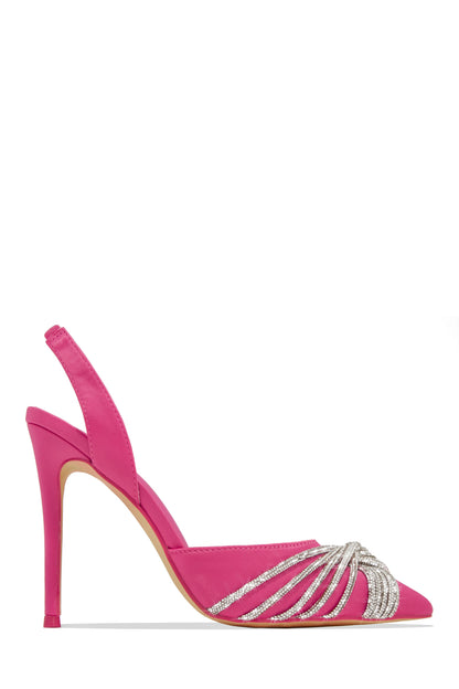 Her World Embellished High Heel Pumps - Silver