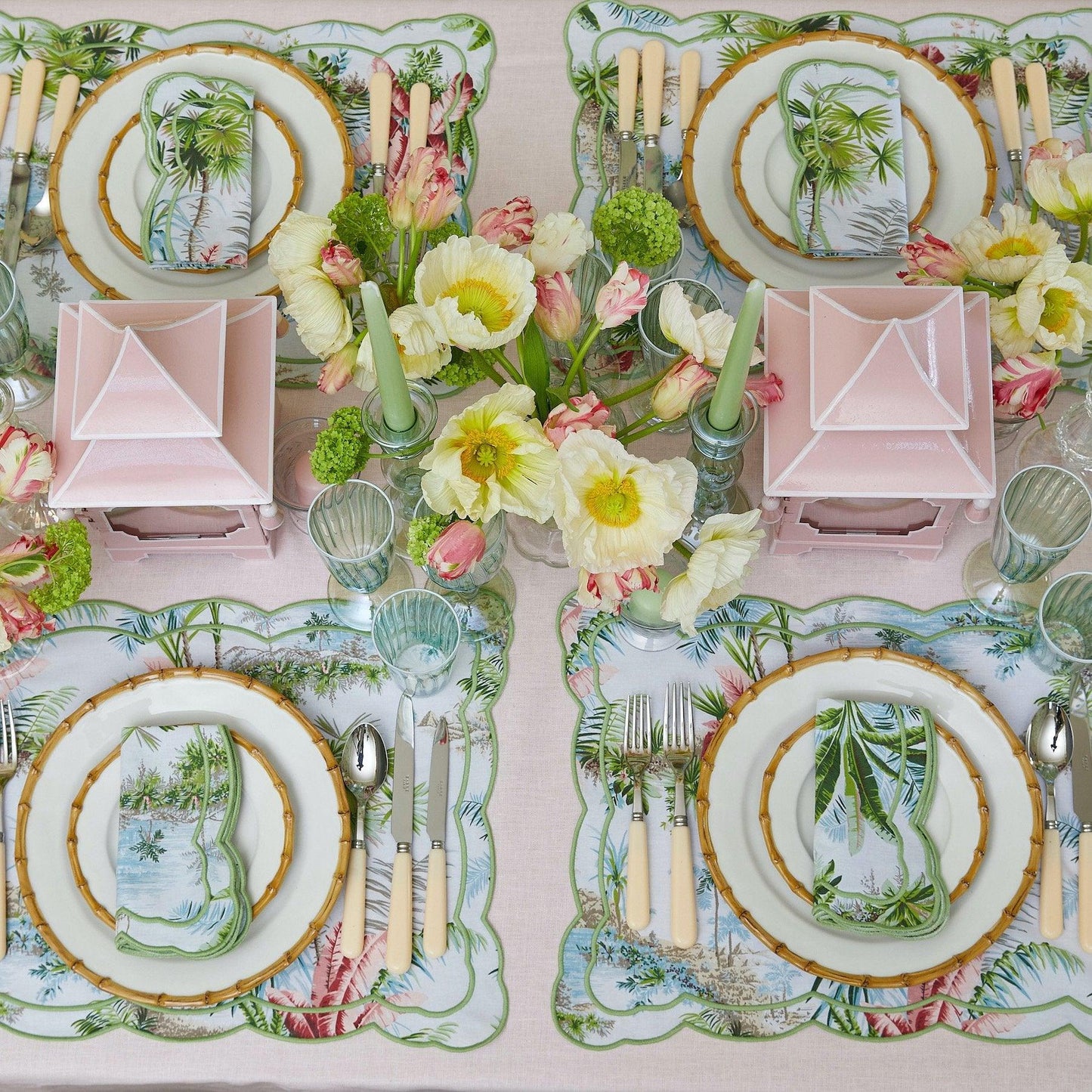 Nancy Bamboo Dinner & Starter Plates (Set of 8)