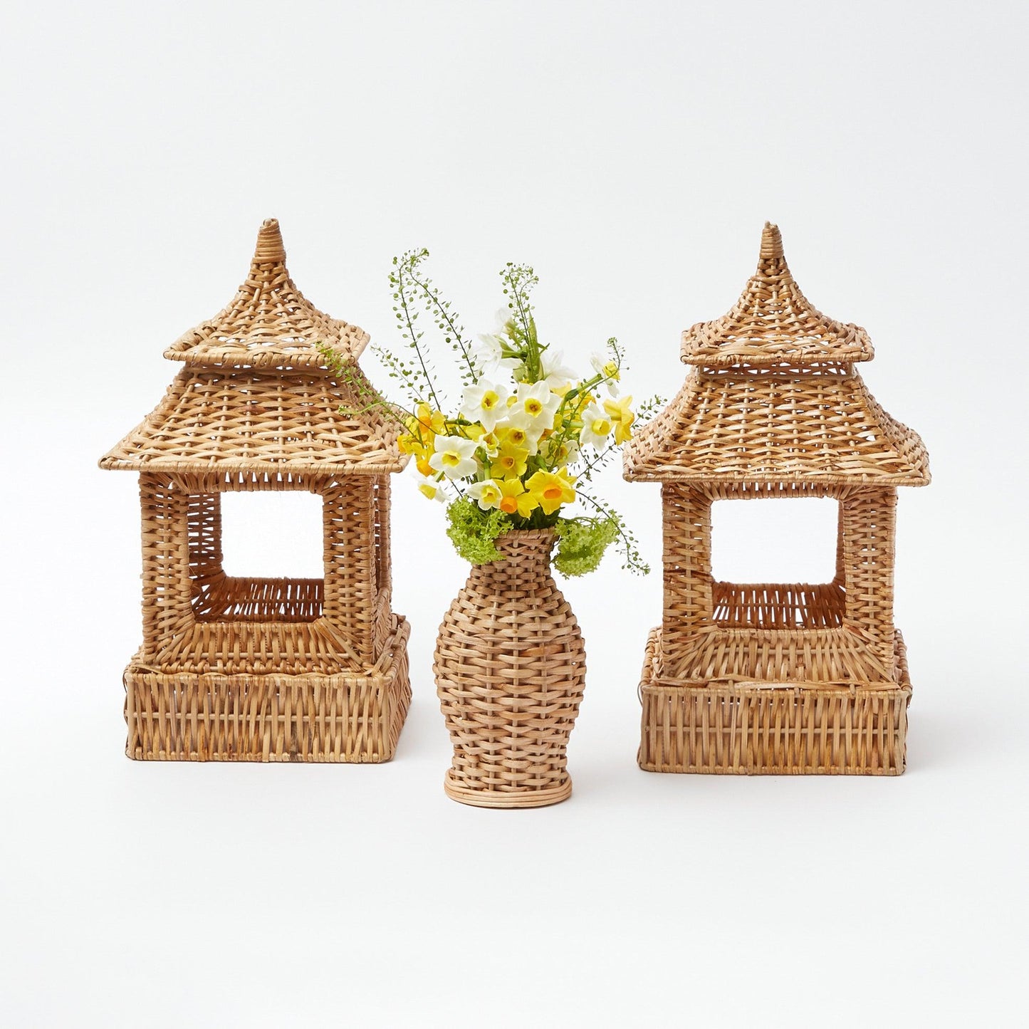 Natural Rattan Decoration Set