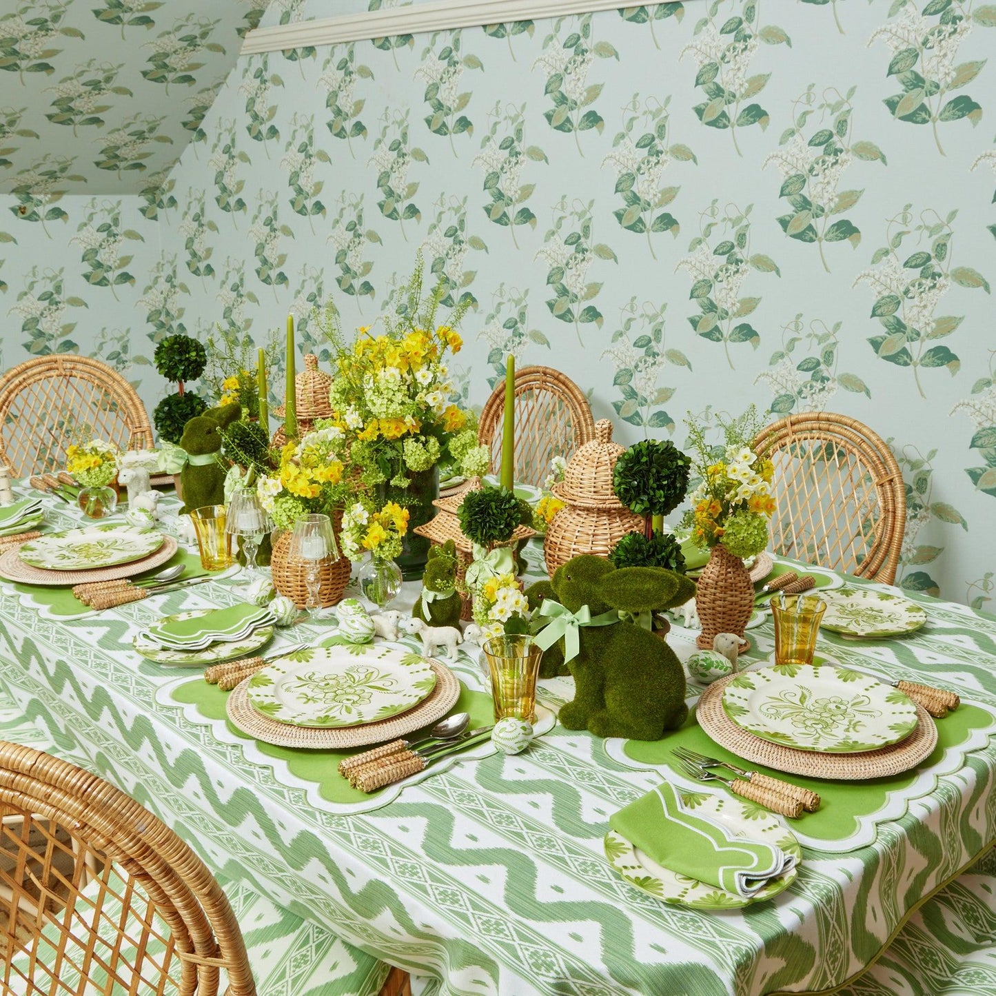 Natural Rattan Decoration Set