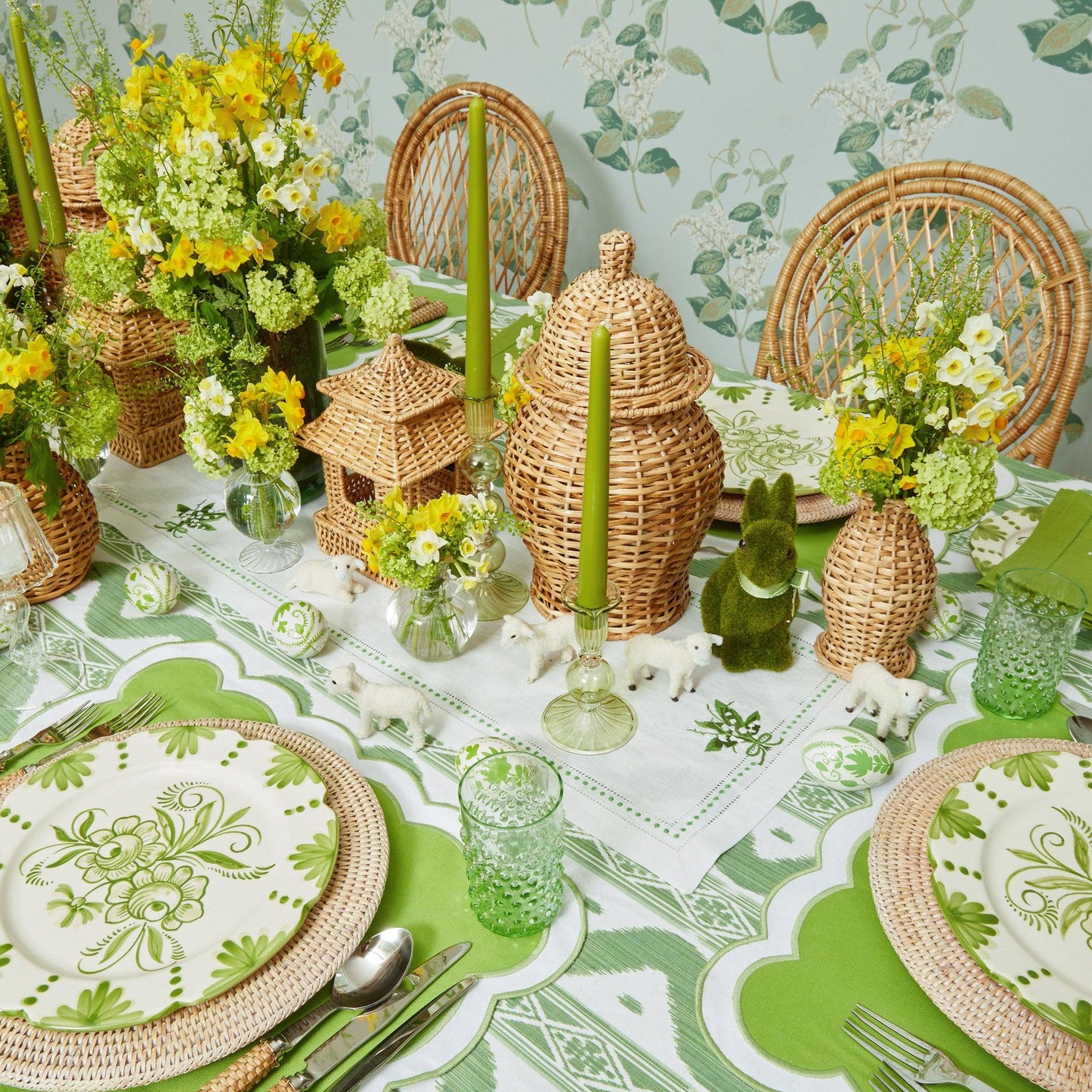 Natural Rattan Decoration Set