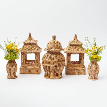 Natural Rattan Decoration Set