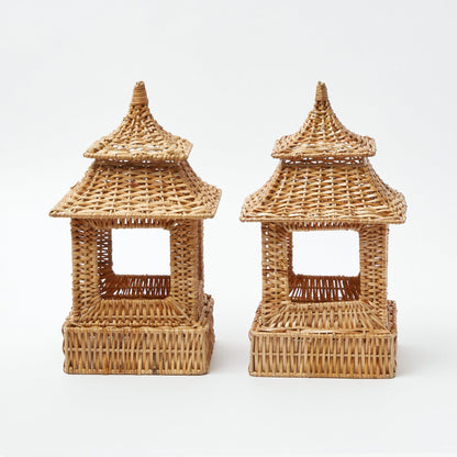Natural Rattan Decoration Set
