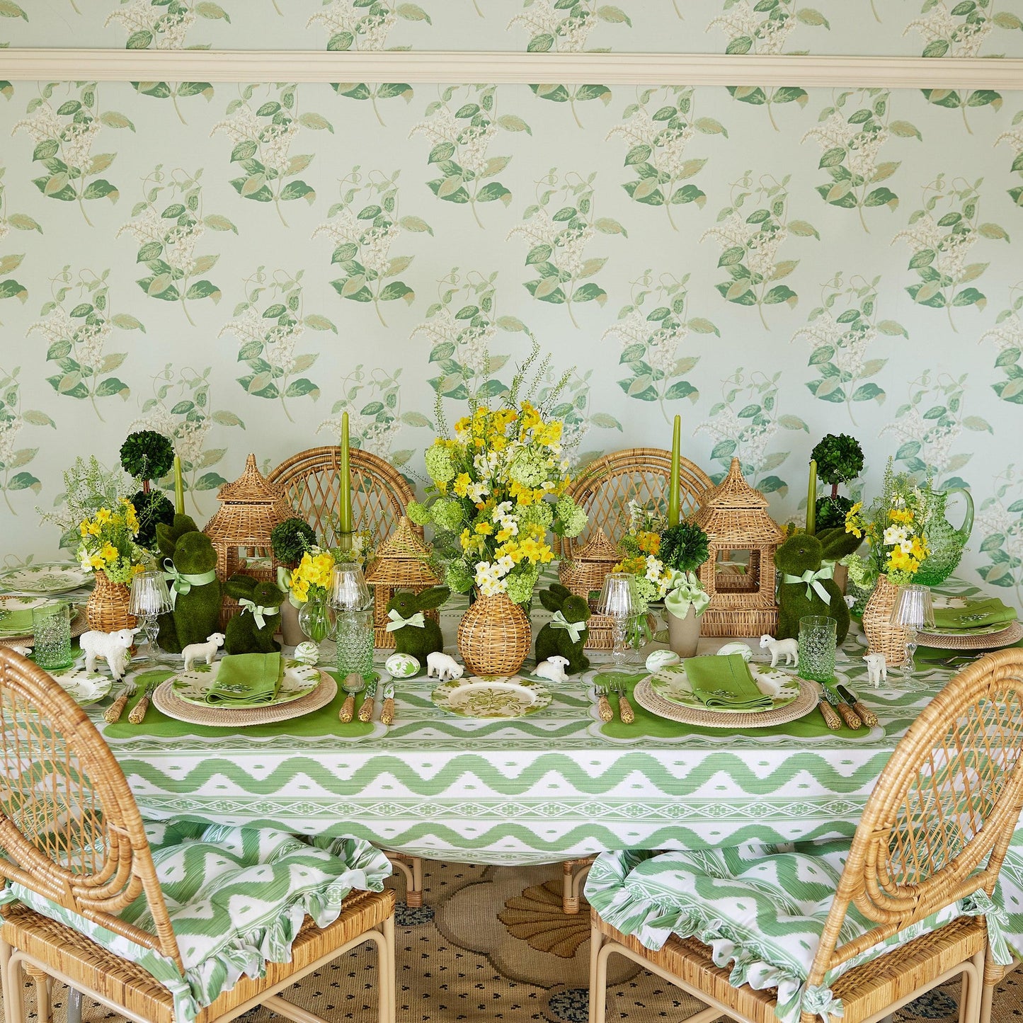Natural Rattan Decoration Set