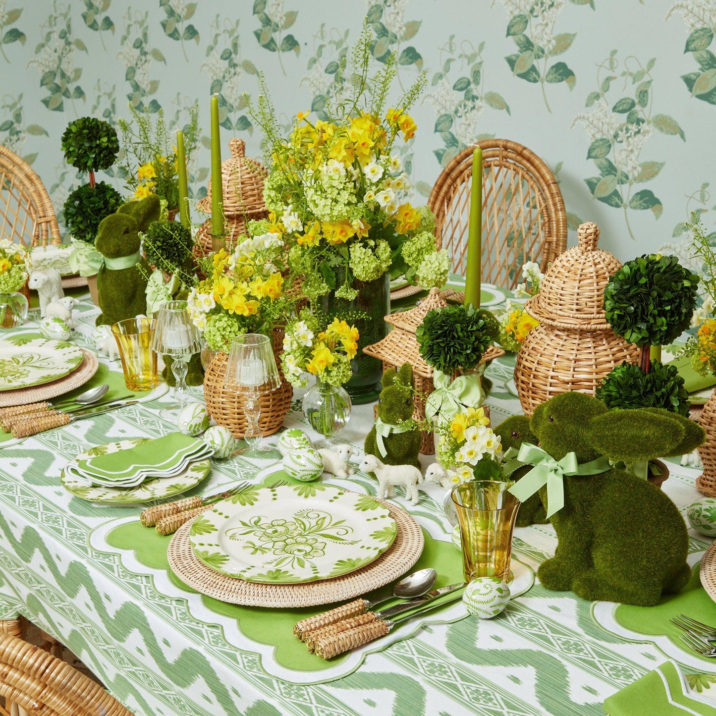 Natural Rattan Decoration Set