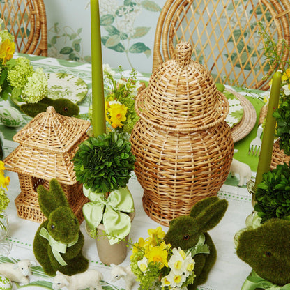 Natural Rattan Decoration Set