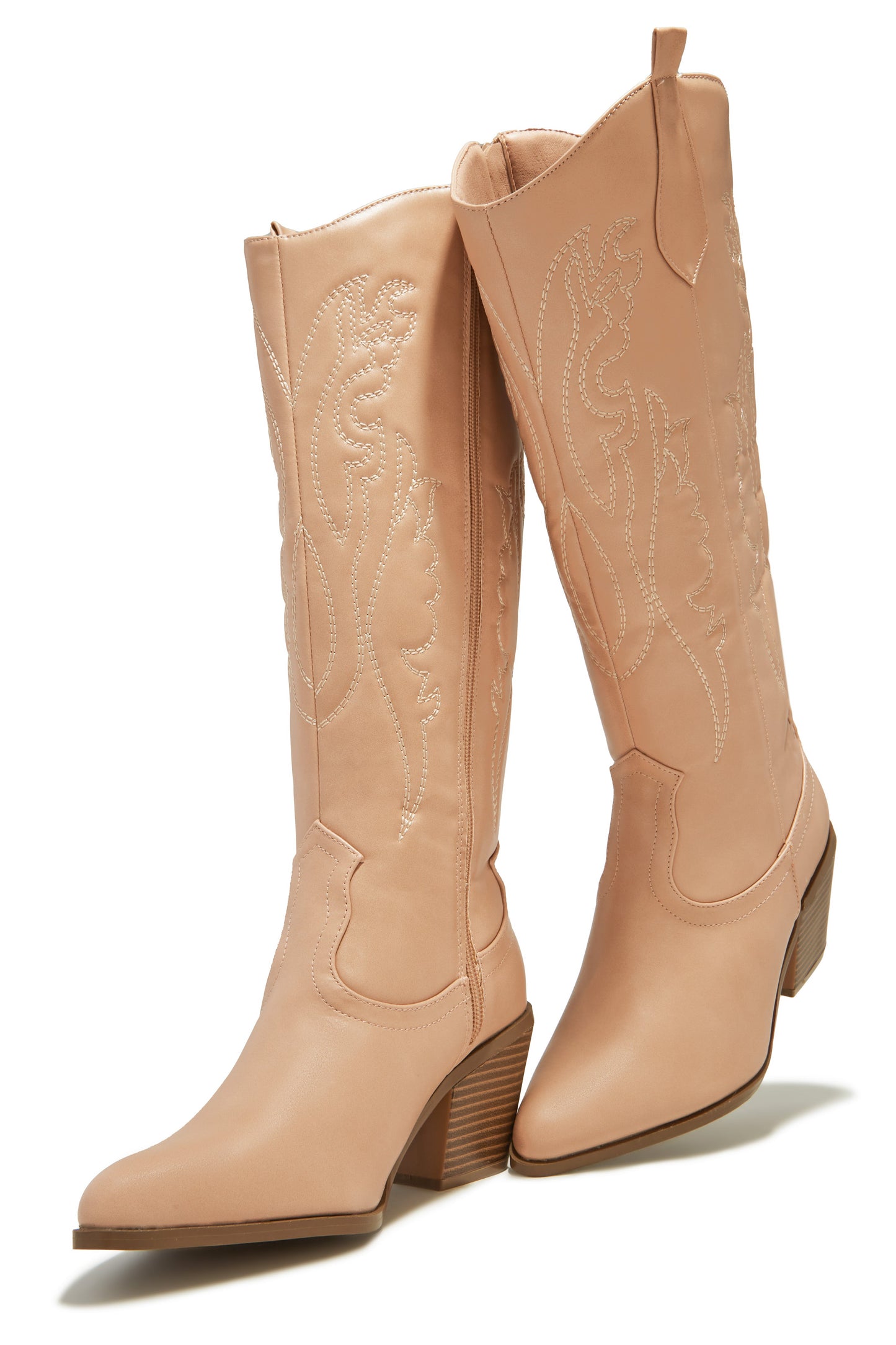Miller Cowgirl Boots - Nude