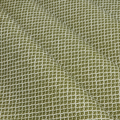 Olive Green Lotus Flower Fabric