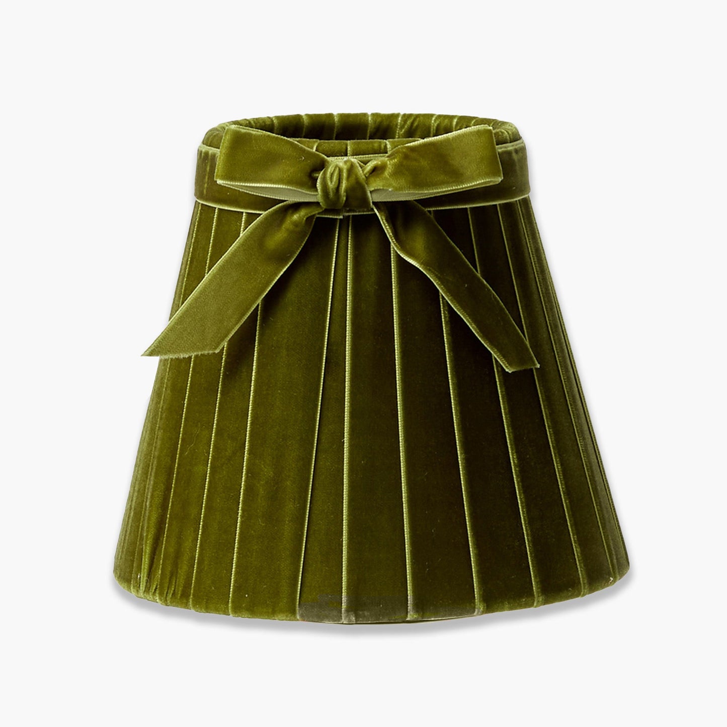 Edie Rechargeable Lamp with Olive Velvet Bow Shade (18cm)