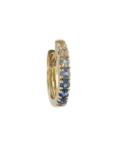 Ombré Sapphire Huggie