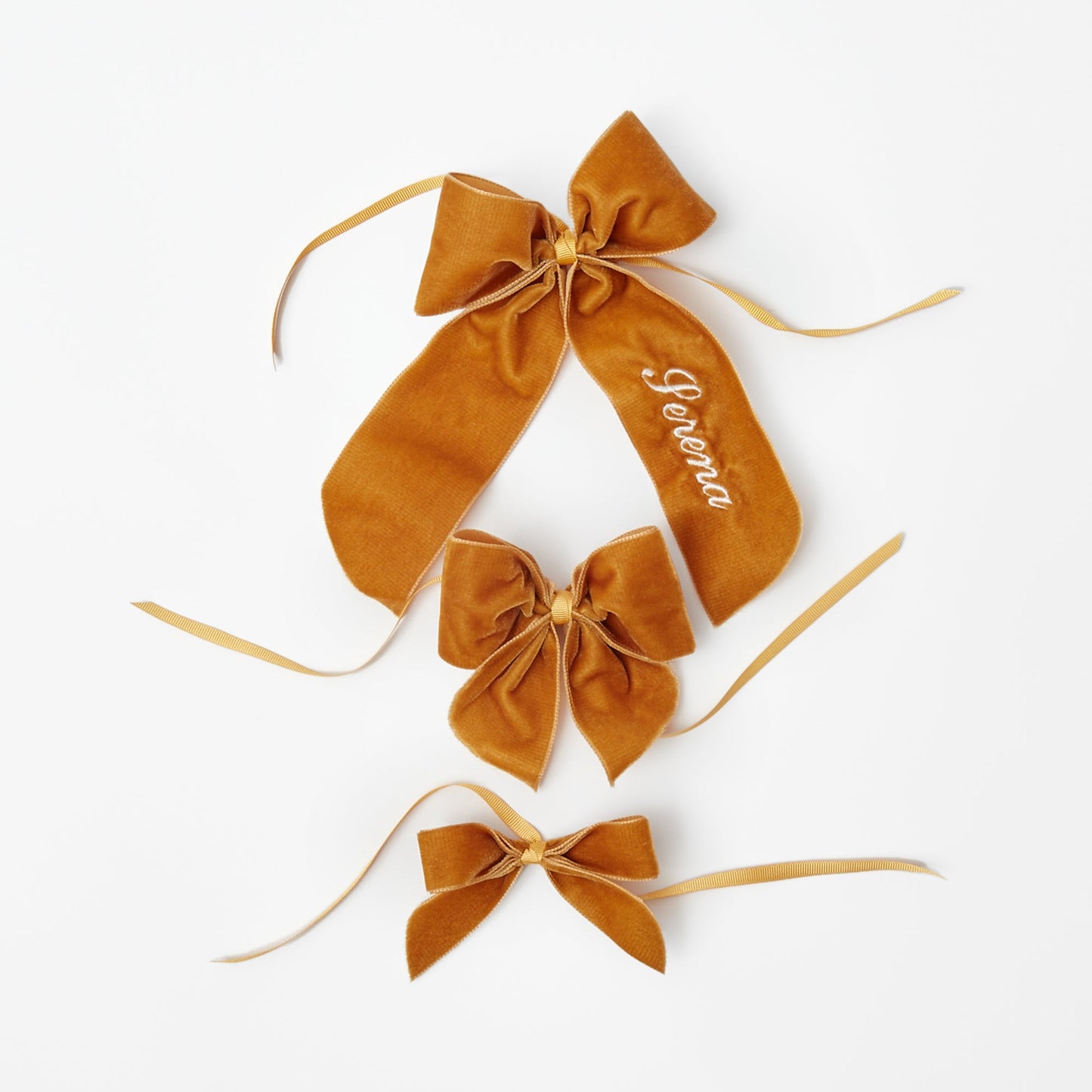 Mustard Personalisable Bow