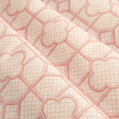Pink Bamboo Trellis Fabric