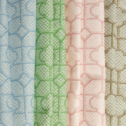 Pink Bamboo Trellis Fabric