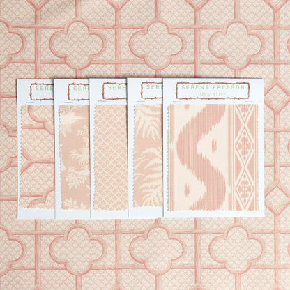 Pink Bamboo Trellis Fabric
