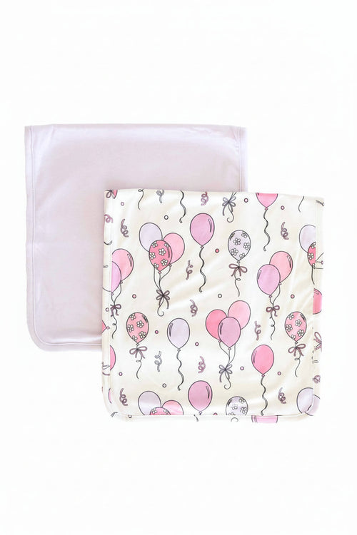 Party Time 2pc Burp Cloth Set | Pink