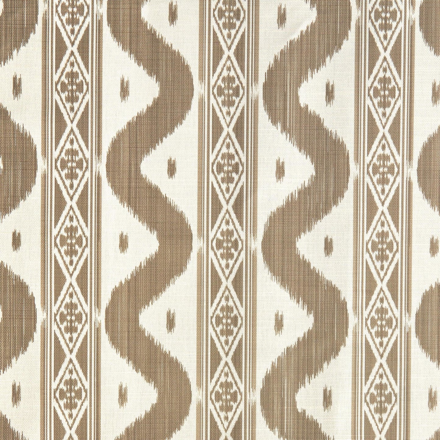 Putty Ikat Stripe Fabric