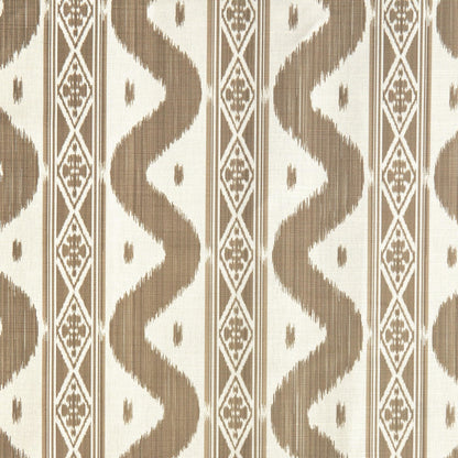 Putty Ikat Stripe Fabric