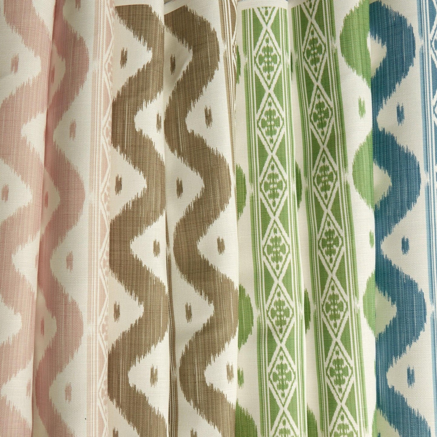 Putty Ikat Stripe Fabric