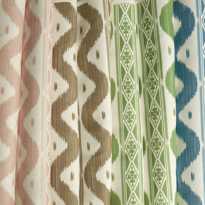 Putty Ikat Stripe Fabric