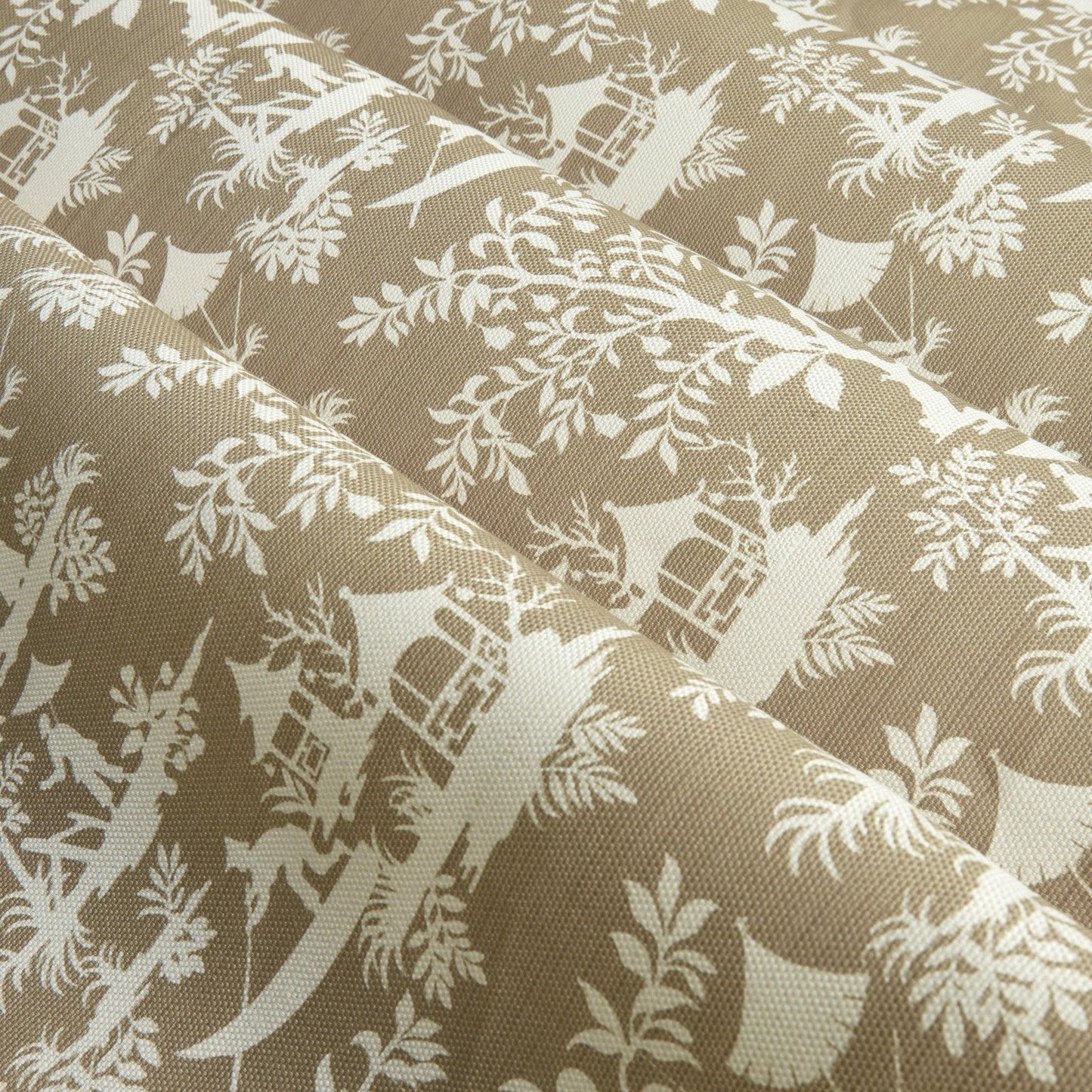 Putty Pagoda Garden Fabric