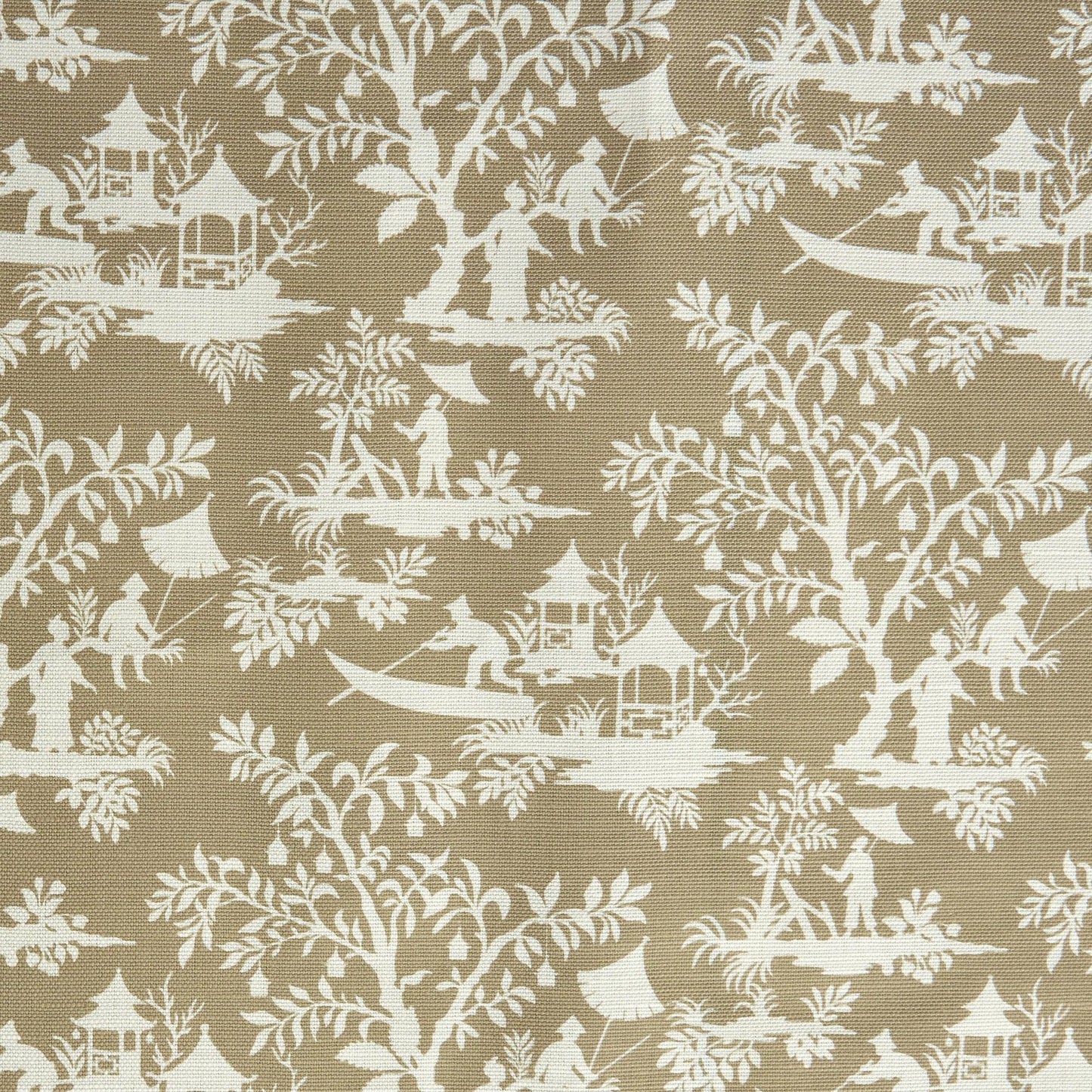 Putty Pagoda Garden Fabric