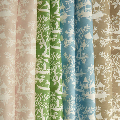 Putty Pagoda Garden Fabric