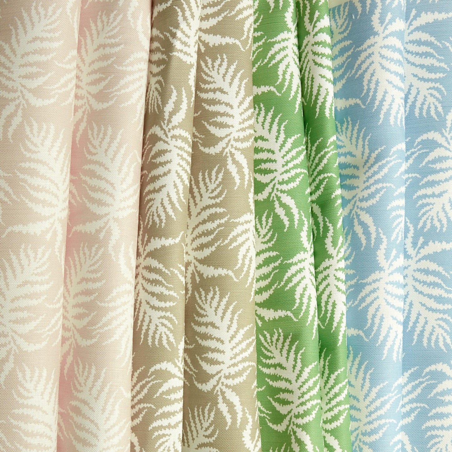 Putty Trailing Ferns Fabric