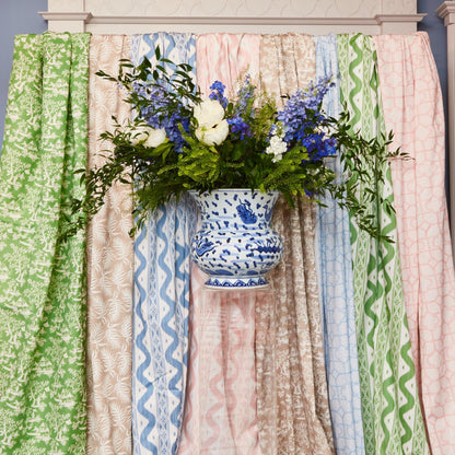 Putty Trailing Ferns Fabric