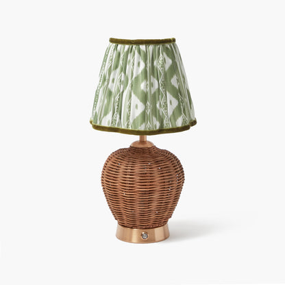 Olive Ikat Lampshade (18cm)
