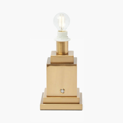Square Rechargeable Lamp with Red Velvet Bow Shade (18cm)