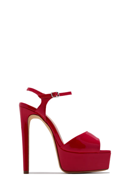 Paulina Platform High Heels - Red
