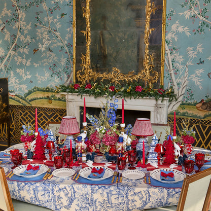 Blue & Red Eloise Placemats & Father Christmas Napkins (Set of 4)