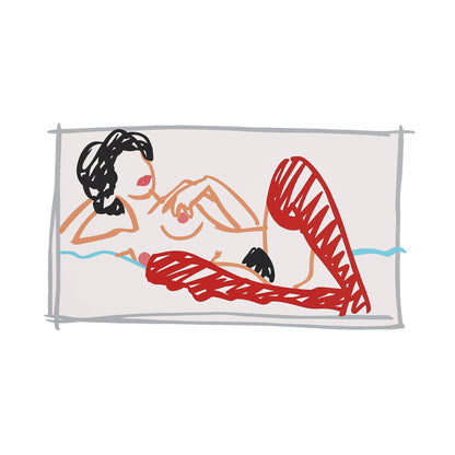 ‘Tom Wesselmann - Red Stockinged Nude' 5-Panel Souvenir Cap