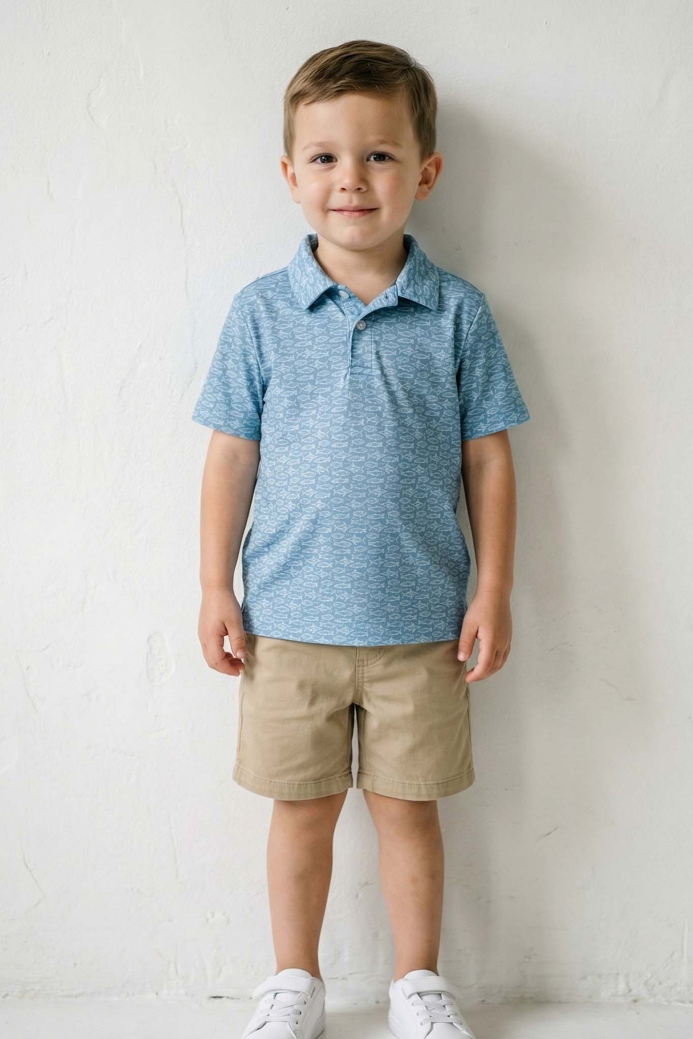 Daddy & Me Matching Short Sleeve Polos | Reel Legends