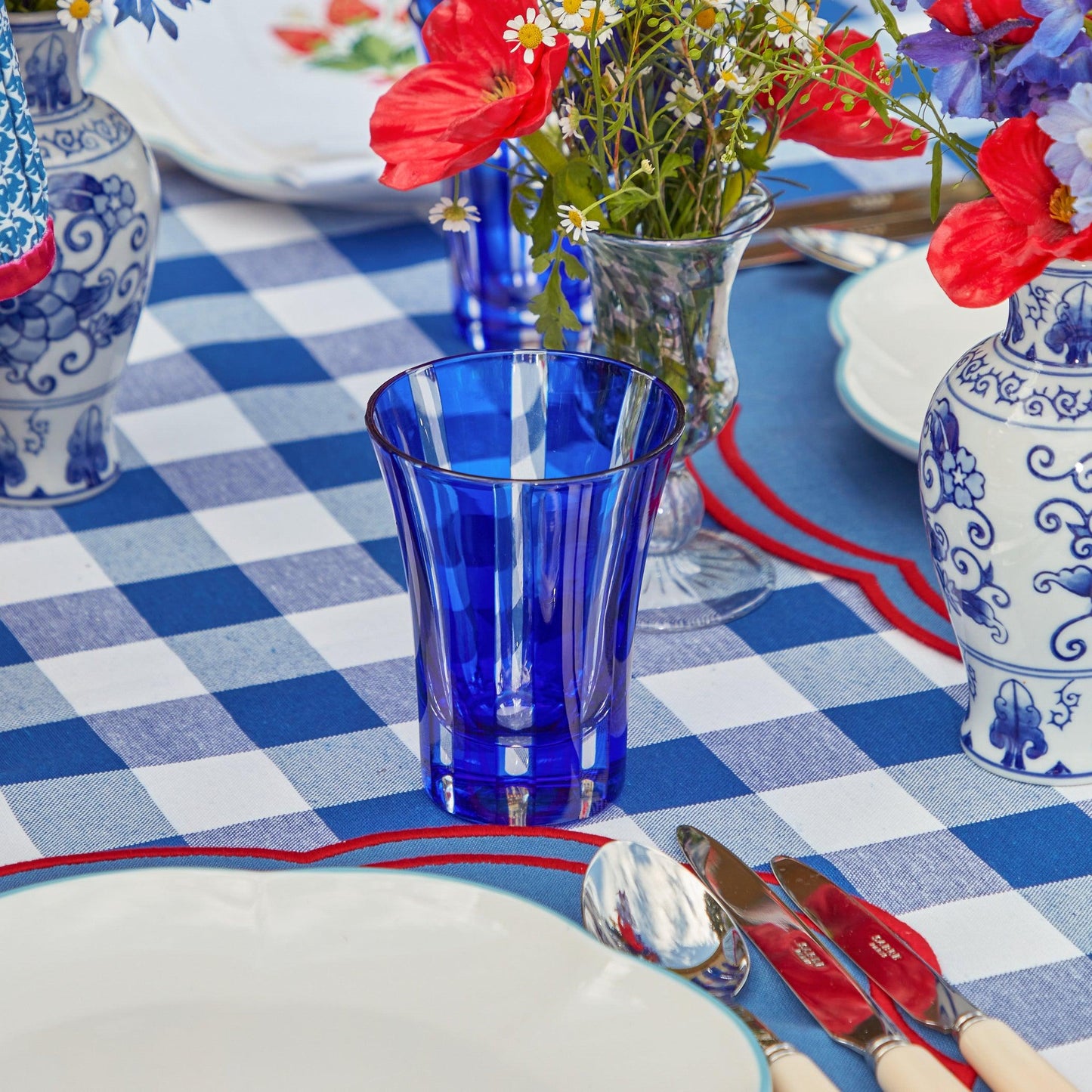 Royal Blue Positano Glasses (Set of 4)