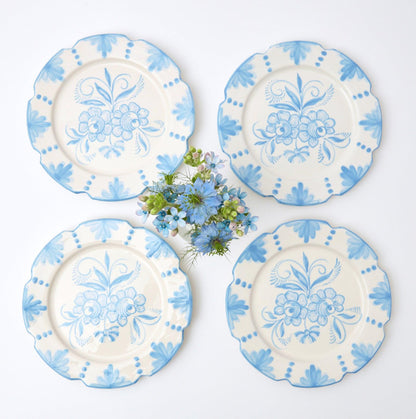 Seville Blue Gardênia Starter Plate (set of 4)