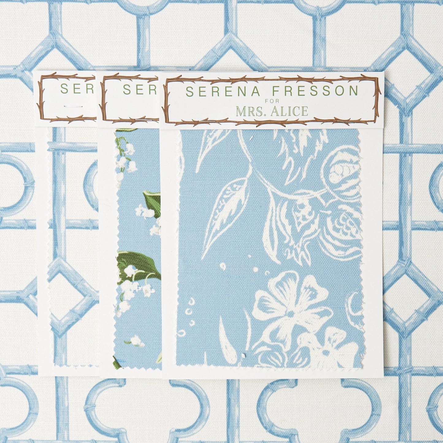 Blue Shaded Bamboo Fabric