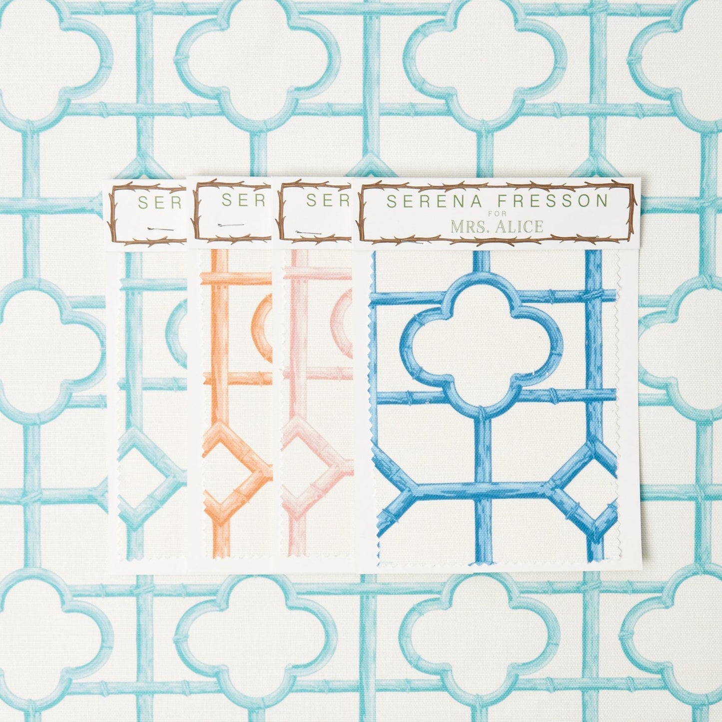 Turquoise Shaded Bamboo Fabric