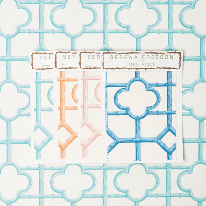 Turquoise Shaded Bamboo Fabric