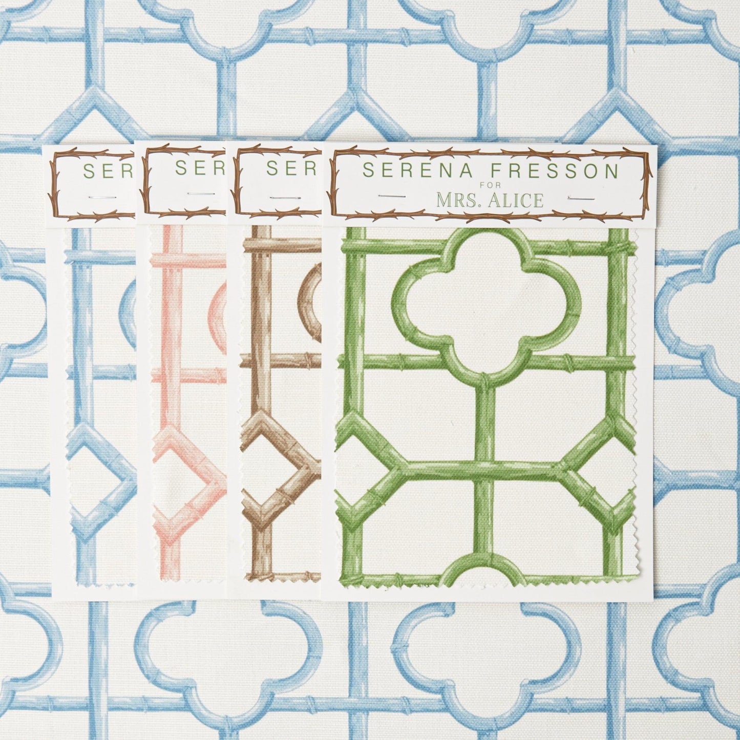 Blue Shaded Bamboo Fabric
