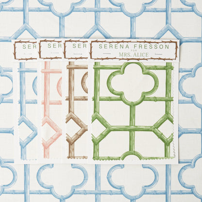 Blue Shaded Bamboo Fabric