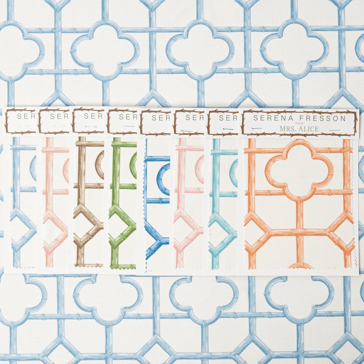 Blue Shaded Bamboo Fabric