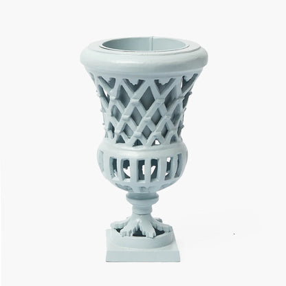 Small Adelaide Soft Blue Lattice Urn Vase