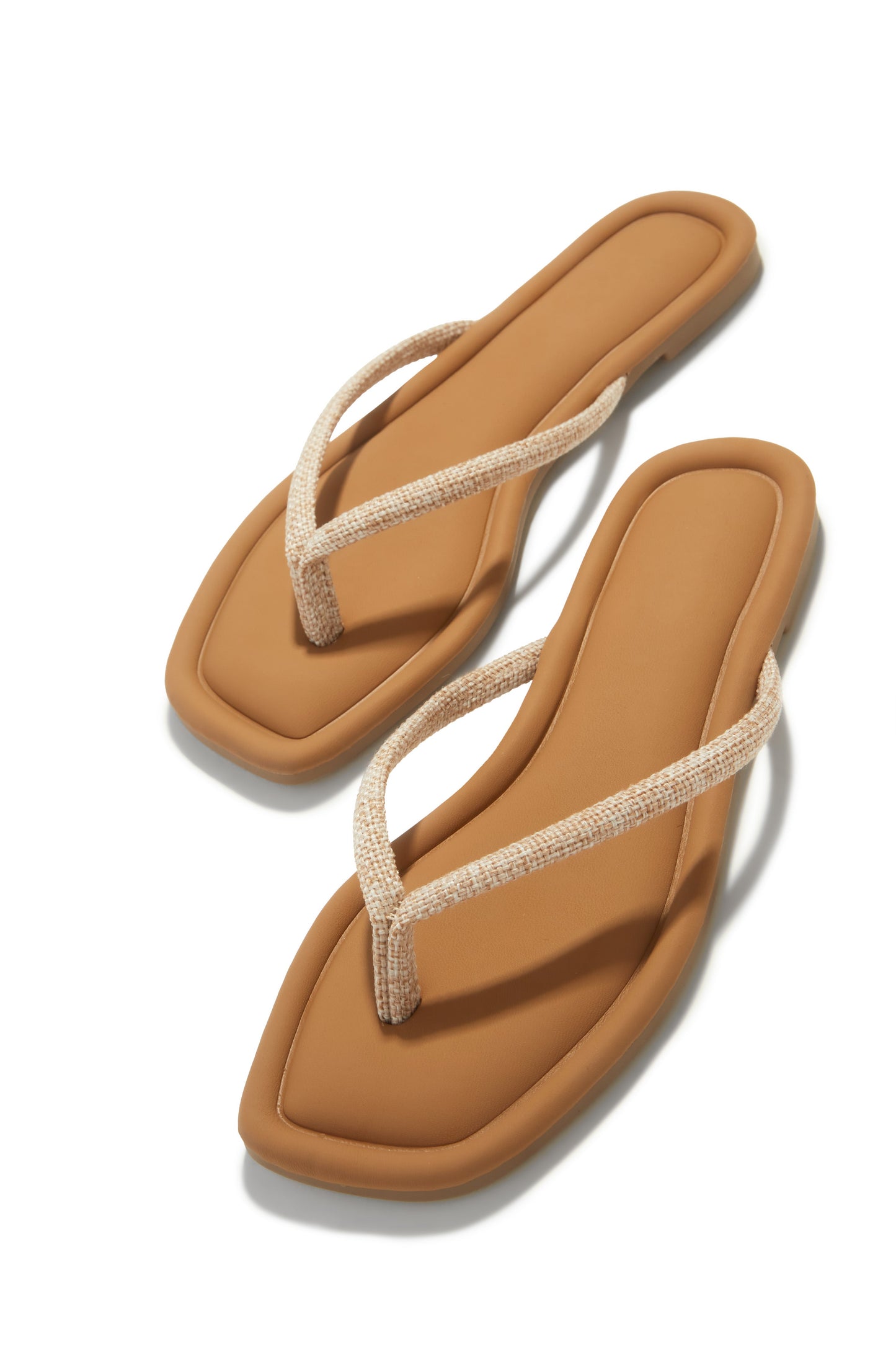 Slip Into Summer Thong Sandals - Nude